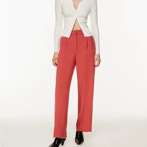 Aritzia Effortless Pants in Rosy Red - size 4 short